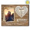 Custom-Canvas-Prints-Never-Ending-Love-Story-4th-Wedding-Anniversary-Gift