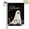 Halloween-Flag-Holiday-Decoration-Welcome-Ghost-Black