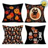 Set-of-4-Cute-Cat-Pumpkin-Maple-Leaf-Ghost-Halloween-Throw-Pillow